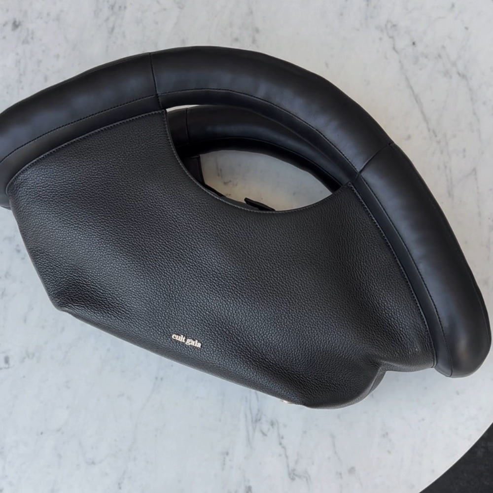 Cult Gaia Black Leather Tote